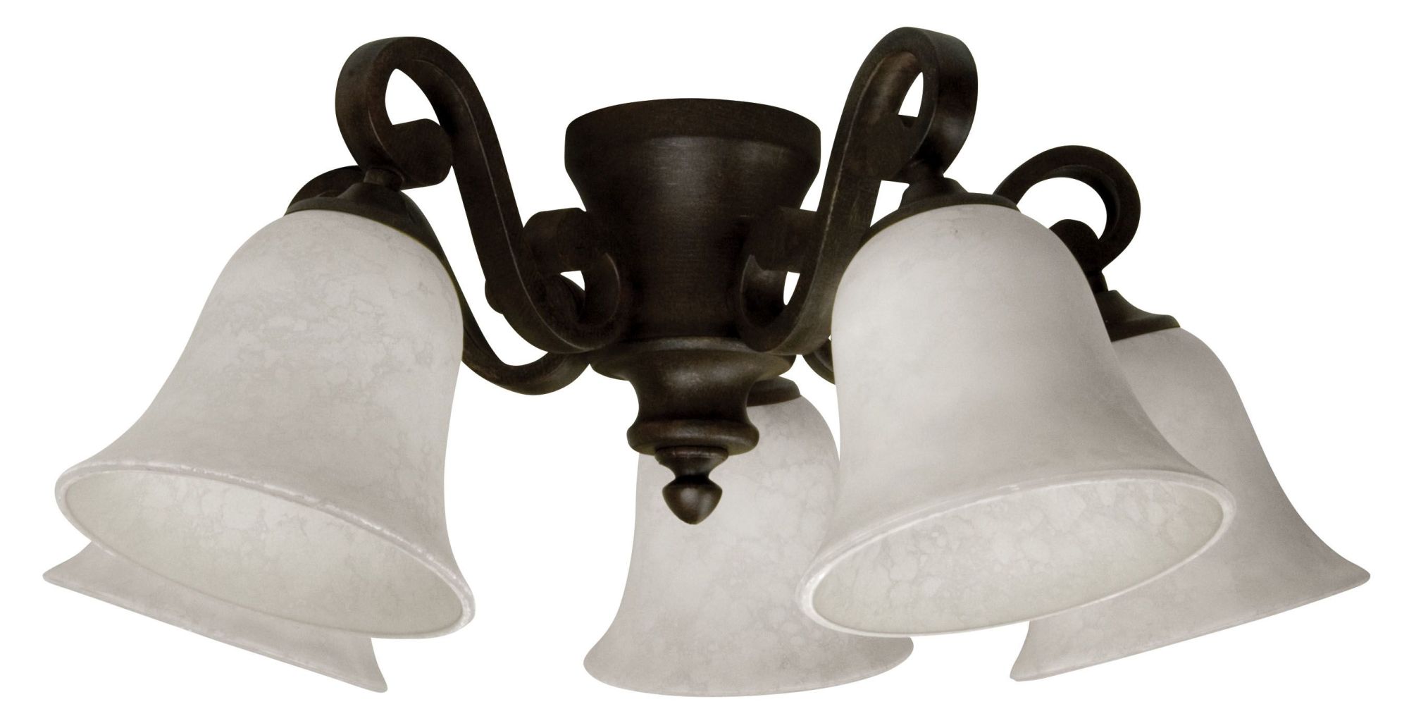 Craftmade LK37WGLED Bronze Universal 5Light Ceiling Fan Light Kit