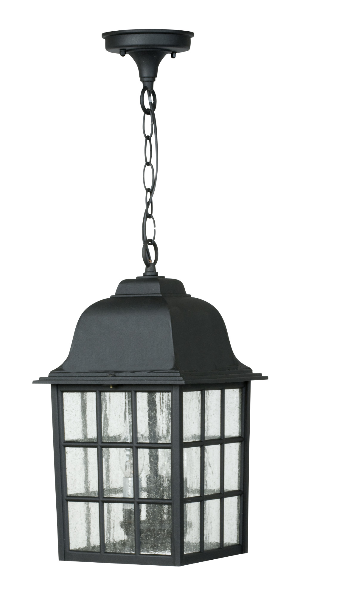 Craftmade Z571 Grid Cage 3 Light Rectangular Outdoor Pendant Black