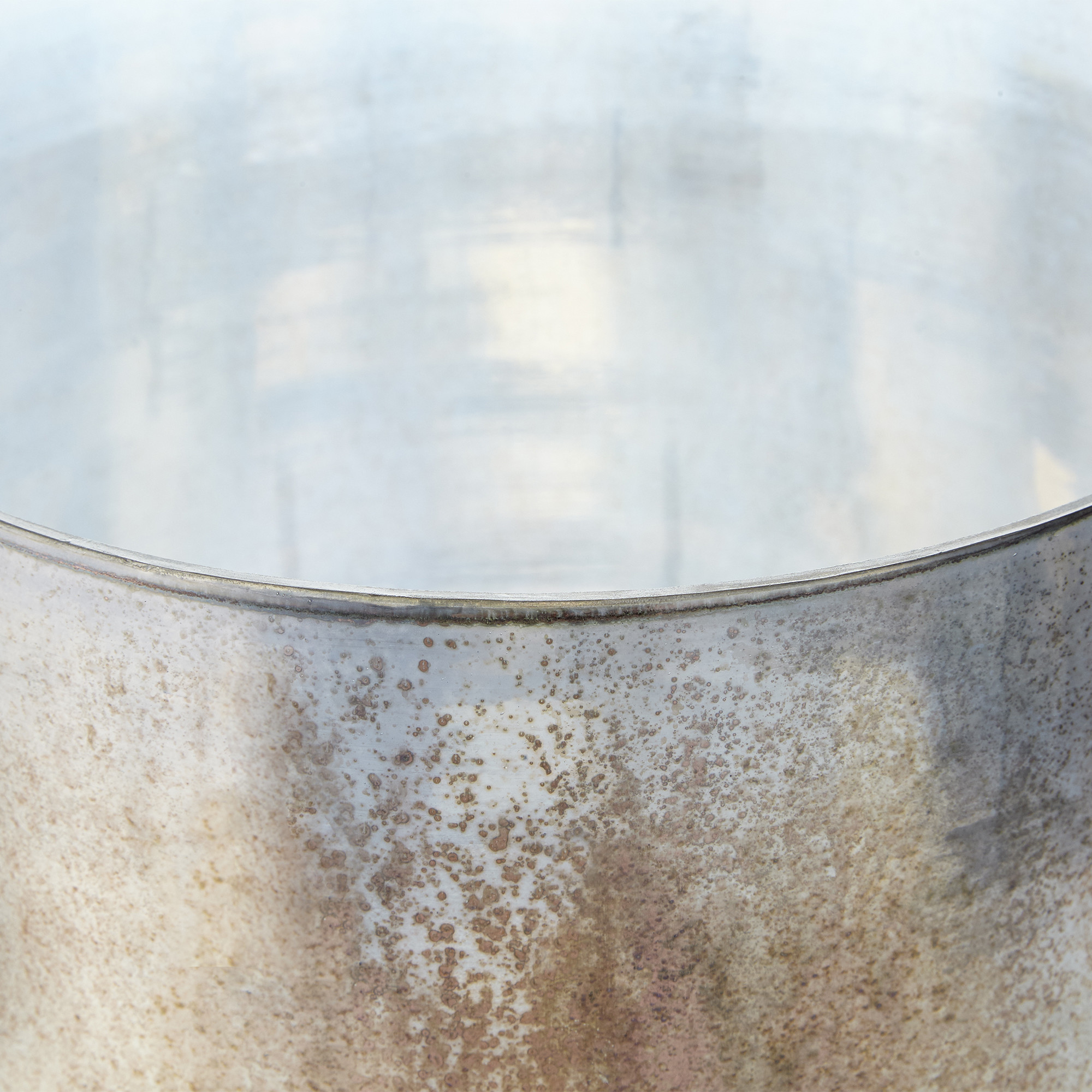 Cyan Design 09776 Rusted Glass Basil Glass & Iron Votive Candle Holder