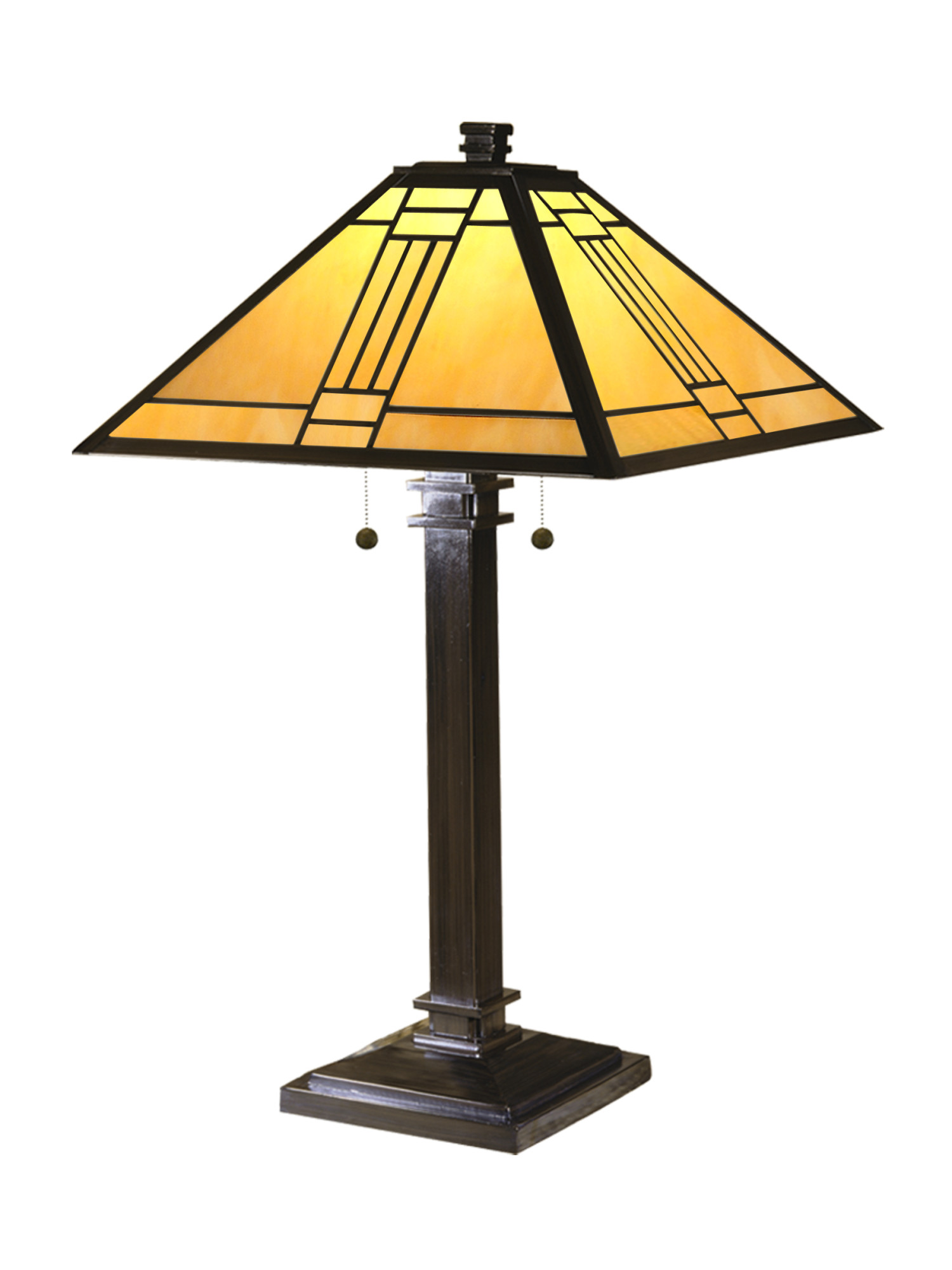 Dale Tiffany TT100015 16" x 26" Noir Mission Table Lamp Bronze eBay