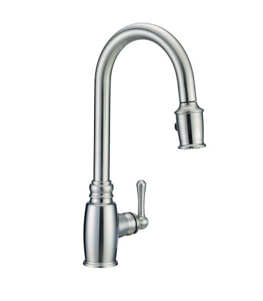 Danze D455557 Opulence Pull-Down Spray Kitchen Faucet - Black ...