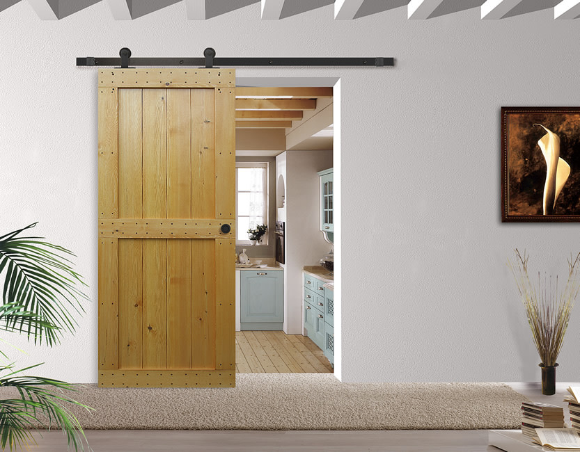 Delaney Bd308 3000 Series 96 Inch Low Profile Top Mount Barn Door