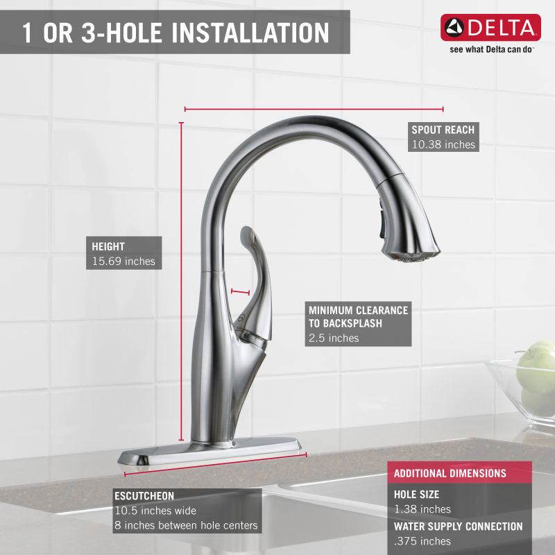 Delta 9192 Dst Champagne Bronze Addison Pull Down Spray Kitchen Delta 9192 Dst Addison Pull Down Kitchen Faucet With Magnetic Docking Spray Head