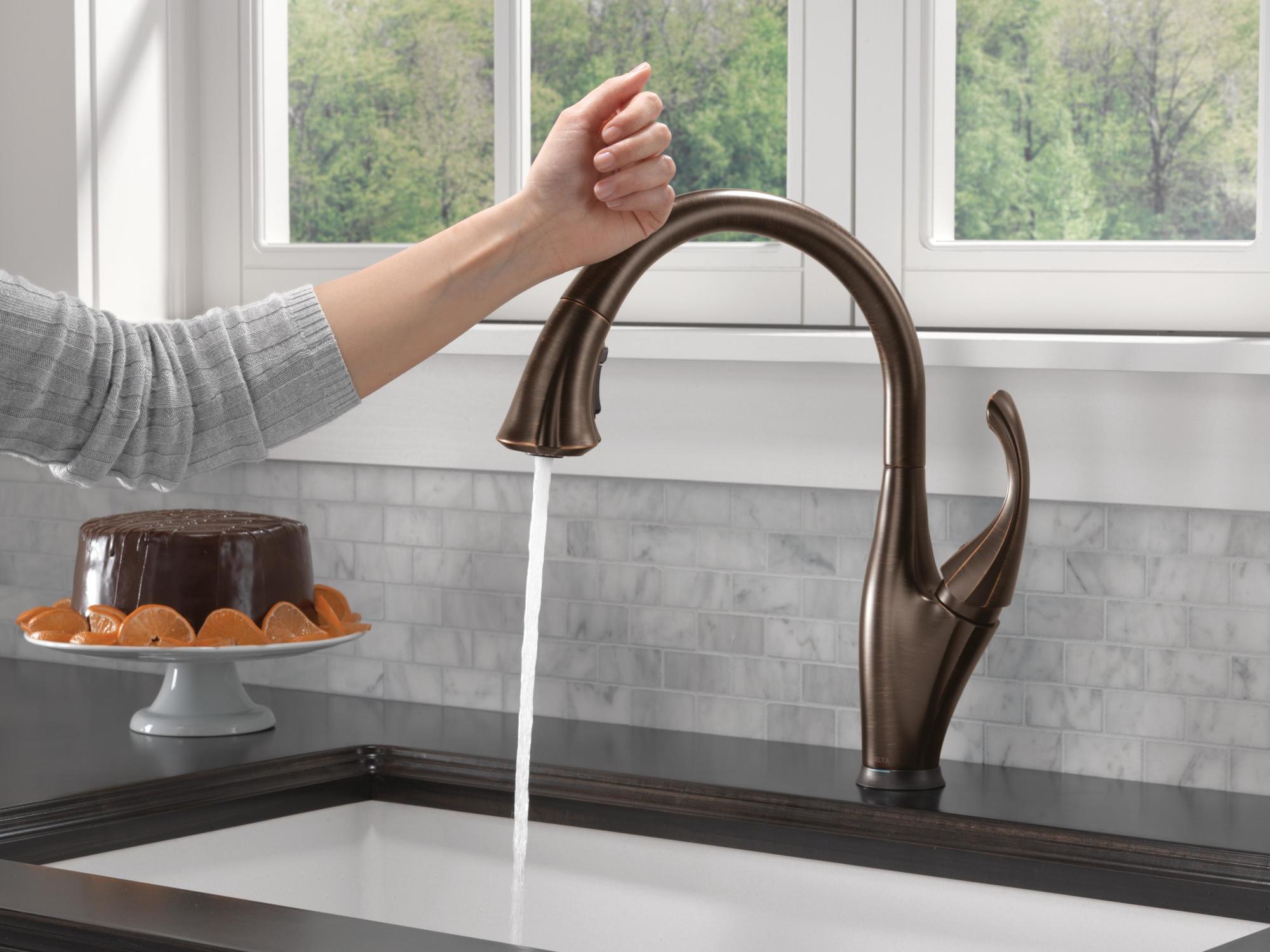 best pull down touchless kitchen faucet for shallow sink