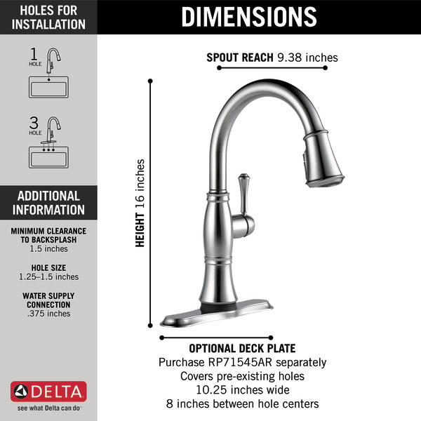 Delta 9197TDST Cassidy PullDown Kitchen Faucet Bronze eBay