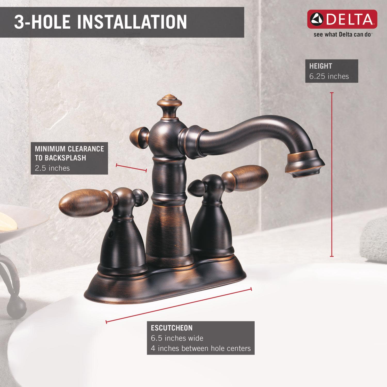 Delta 2555MPUDST Victorian Centerset Bathroom Faucet Bronze eBay