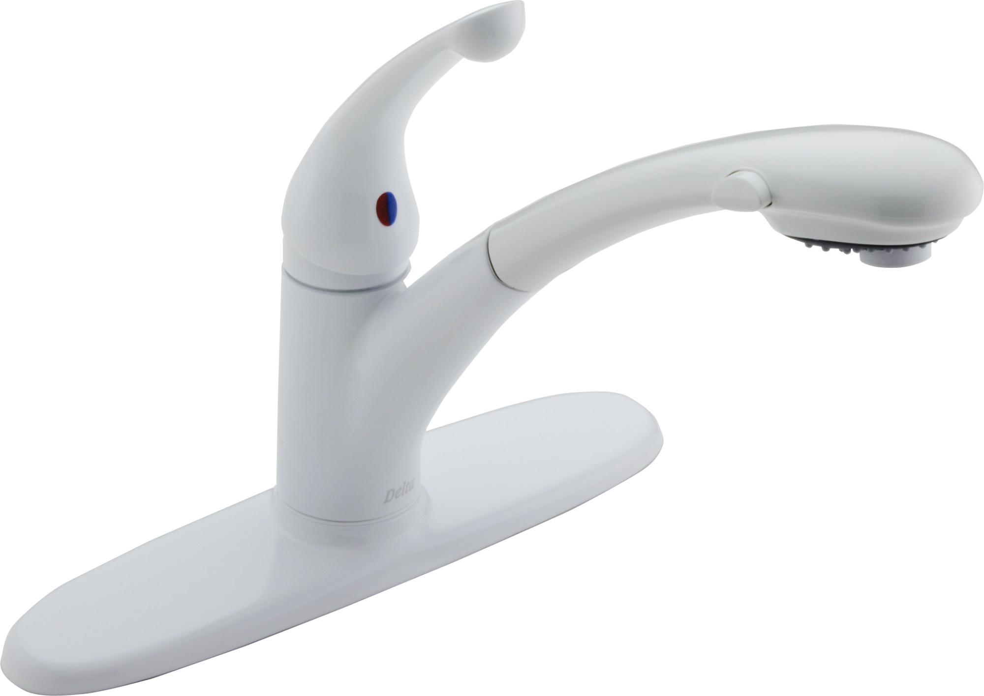 Delta 470-DST Signature Pull-Out Kitchen Faucet - White | eBay