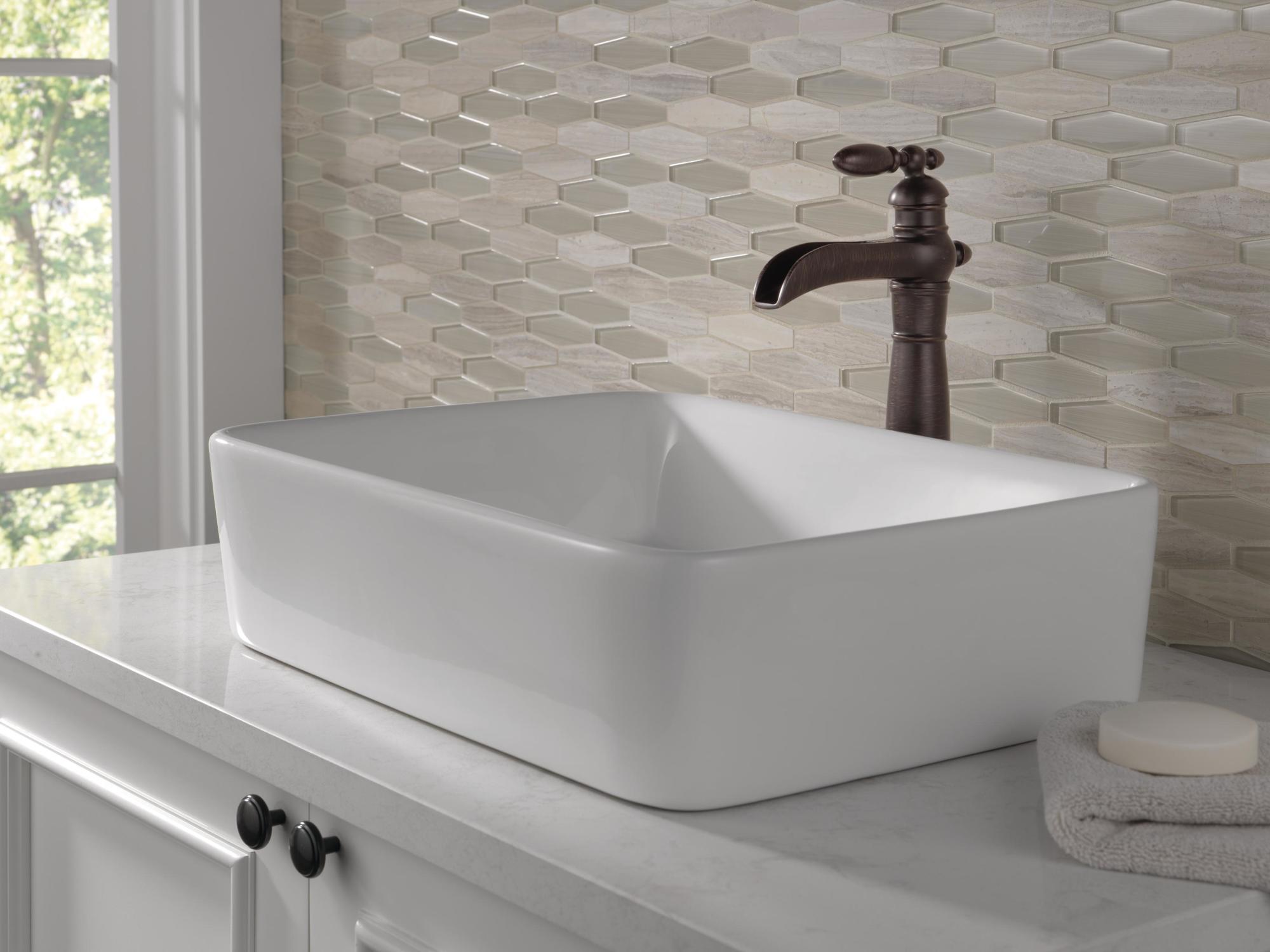 delta waterfall bathroom sink faucet