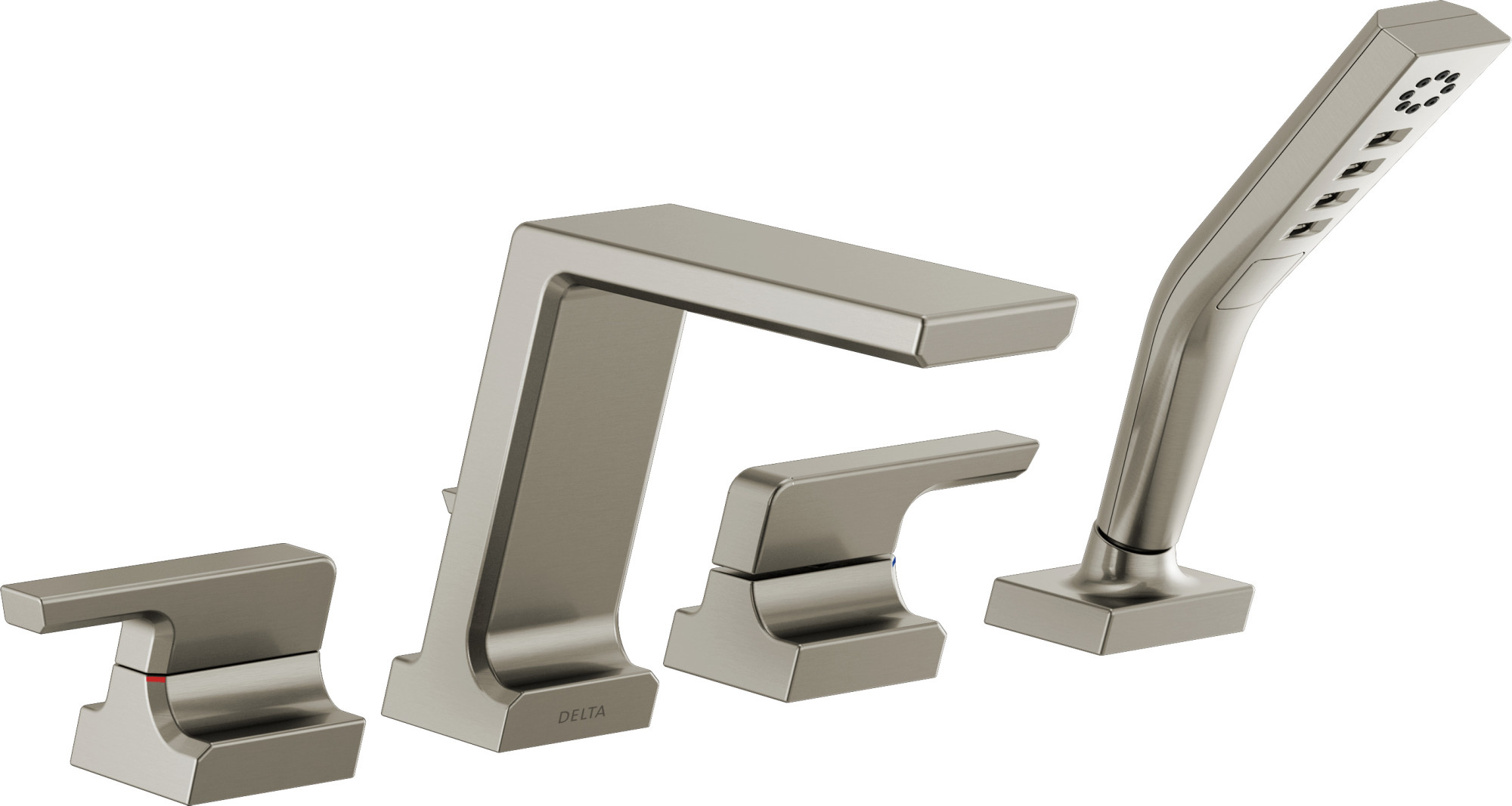 Delta T4799 Pivotal Deck Mounted Roman Tub Filler Trim Brilliance