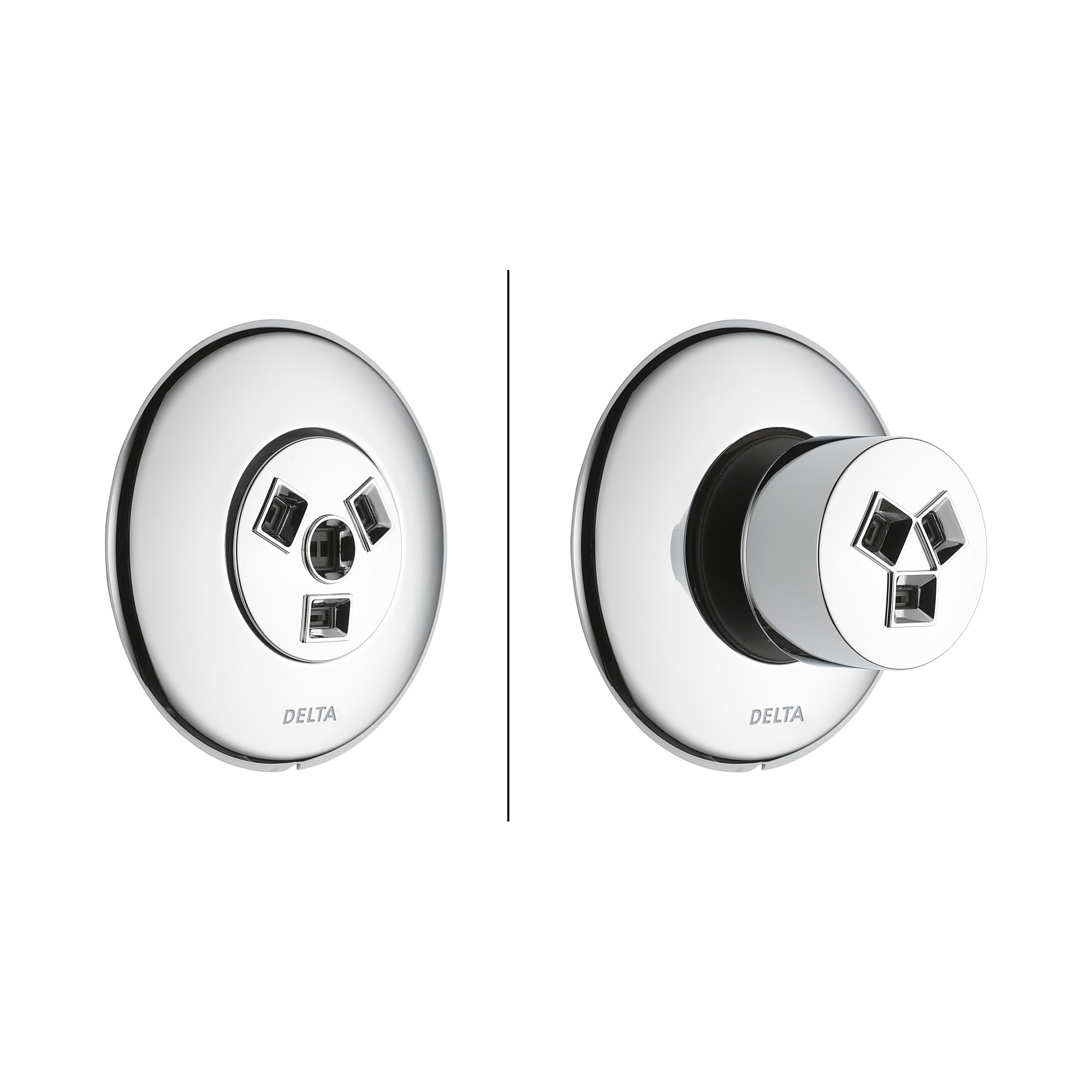 Delta T50010 Chrome Round Body Spray Trim For Delta Hydrachoice eBay