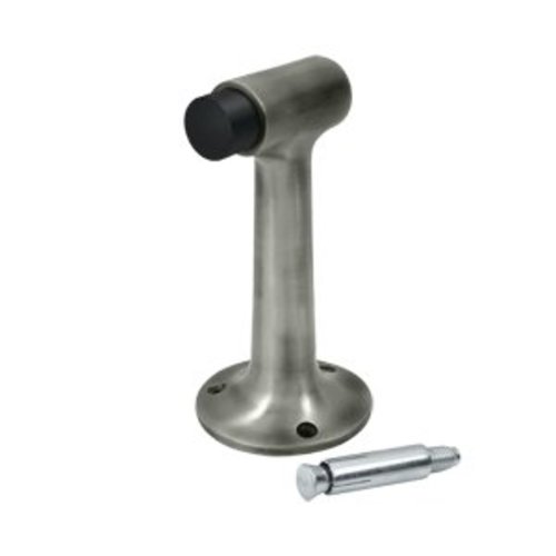 Deltana DSF600 Nickel Solid Brass Heavy Duty 6" Floor Mount Door Bumper