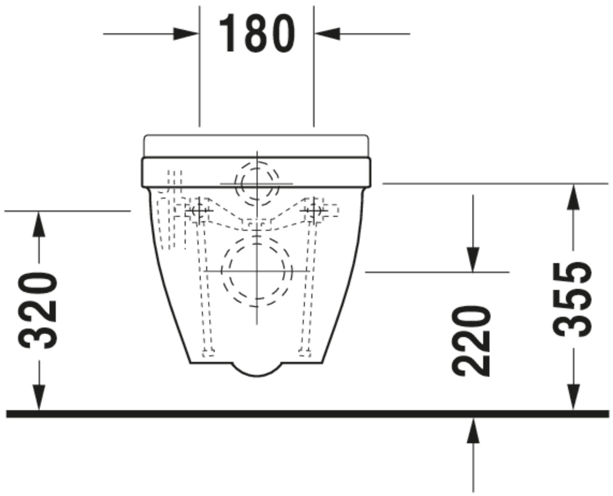 Duravit 215701 DUAL DuraStyle 0 92 1 32 GPF Dual Flush One Piece