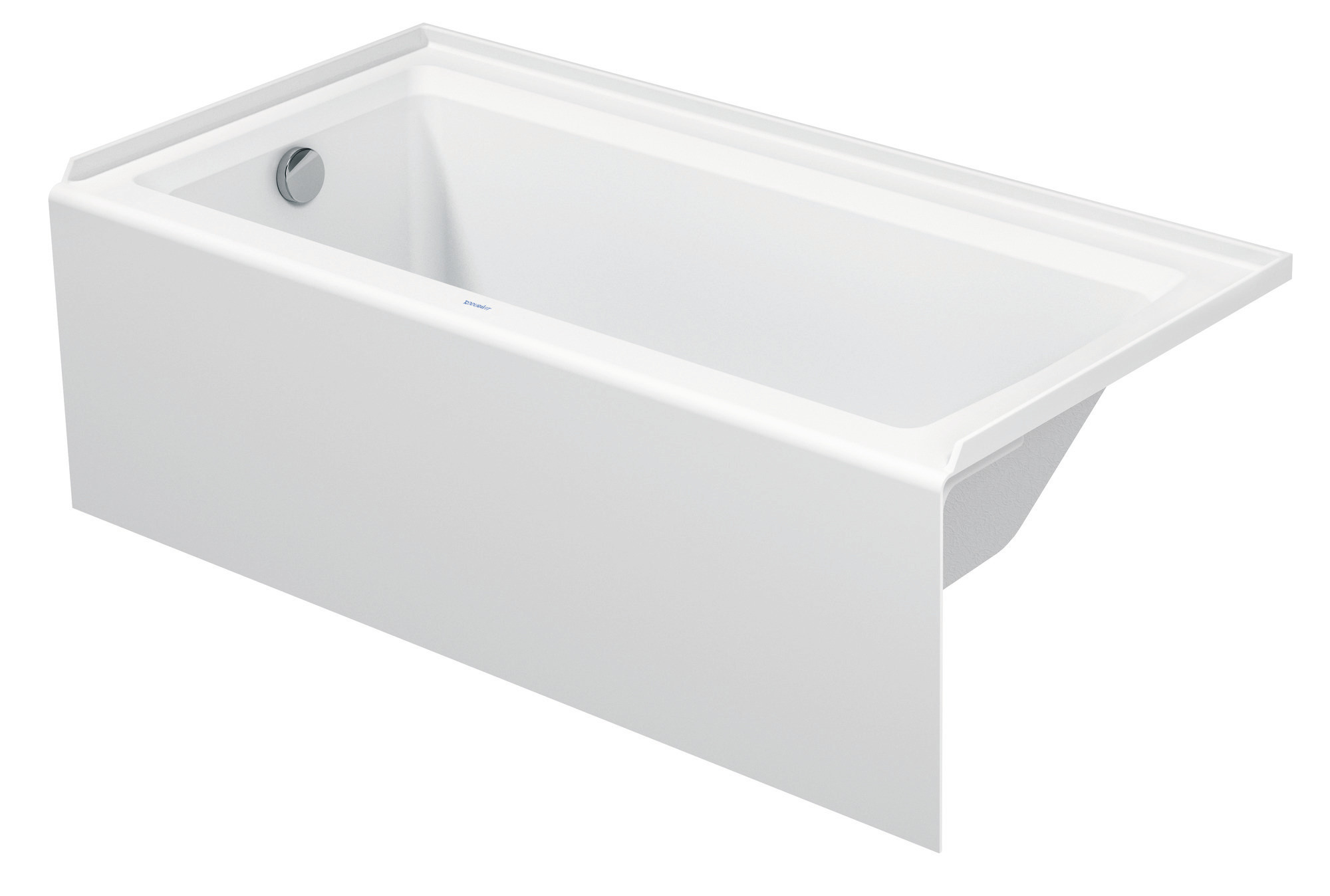 Duravit 700356L19TALL Architec 60" Alcove Acrylic Soaking Tub White