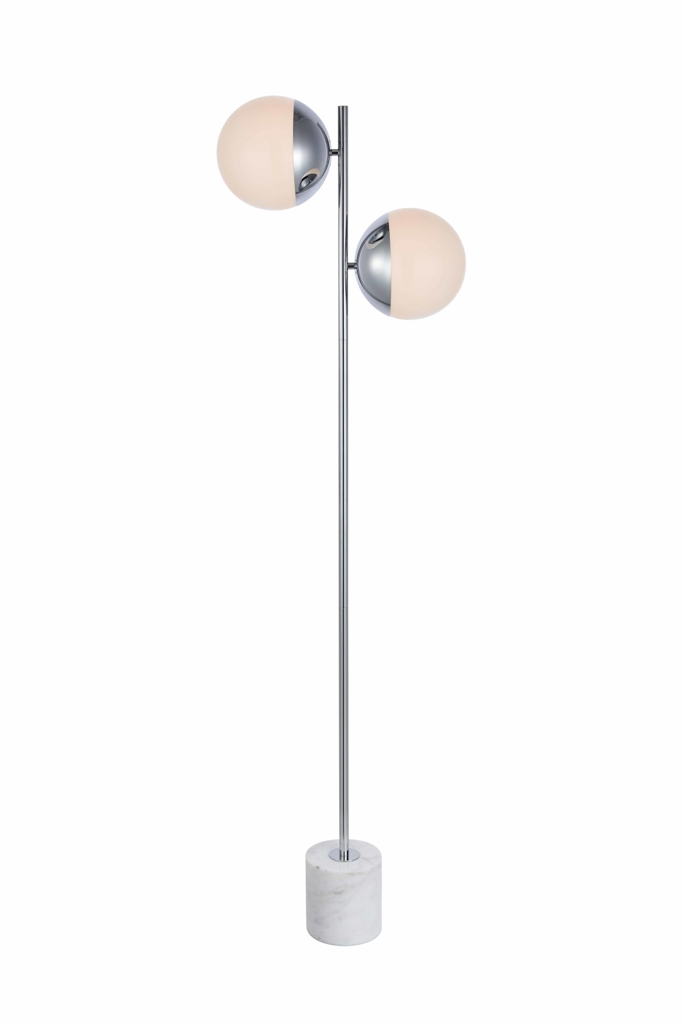 Elegant Lighting Ld6112 Eclipse 2 Light 63 Tall Tree Floor Lamp Elegant Lighting Ld6112 Eclipse 2 Light 63 Tall Tree Floor Lamp With Frosted Gl