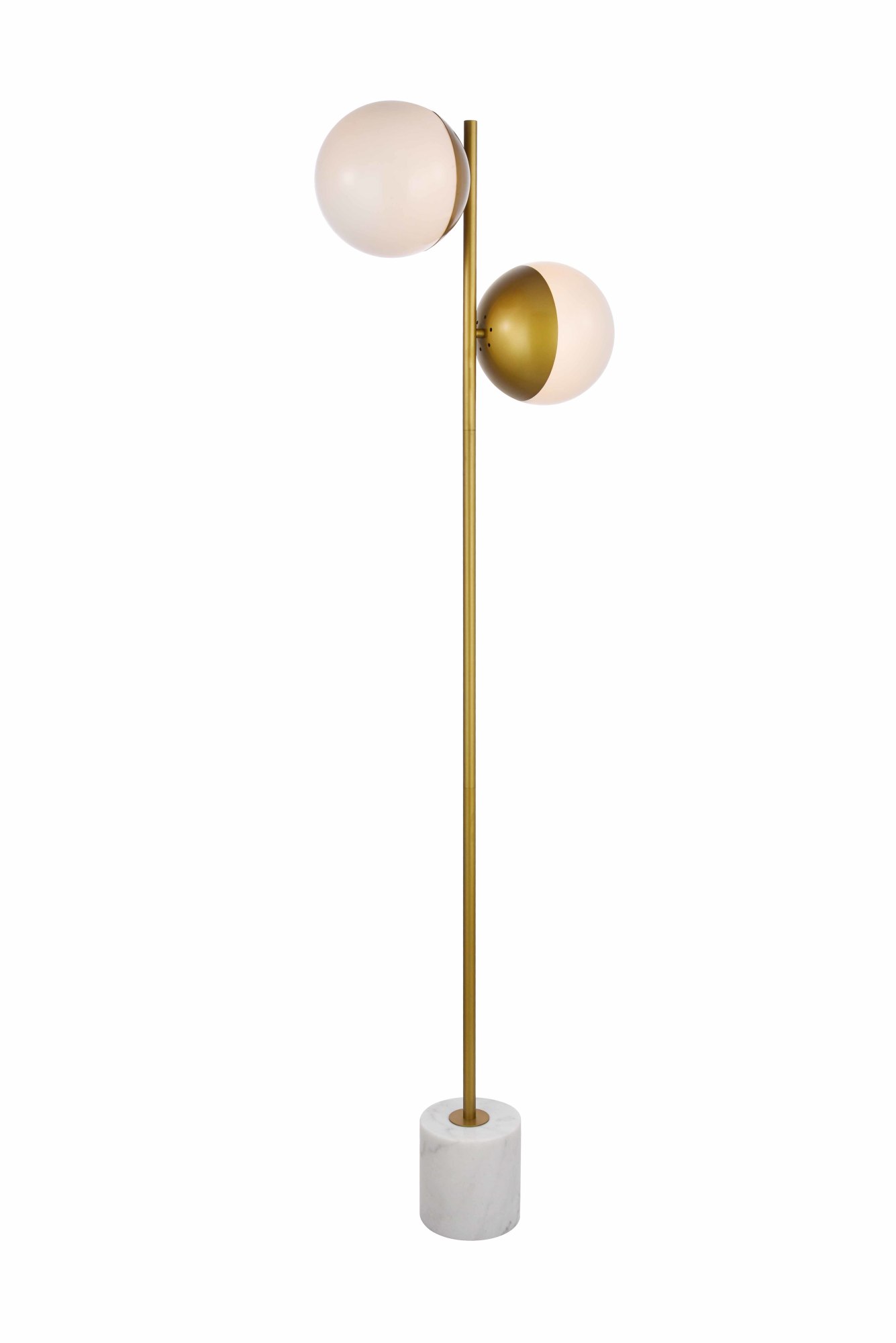 Details About Elegant Lighting Ld6114 Eclipse 2 Light 63 Tall Tree Floor Lamp With Frosted