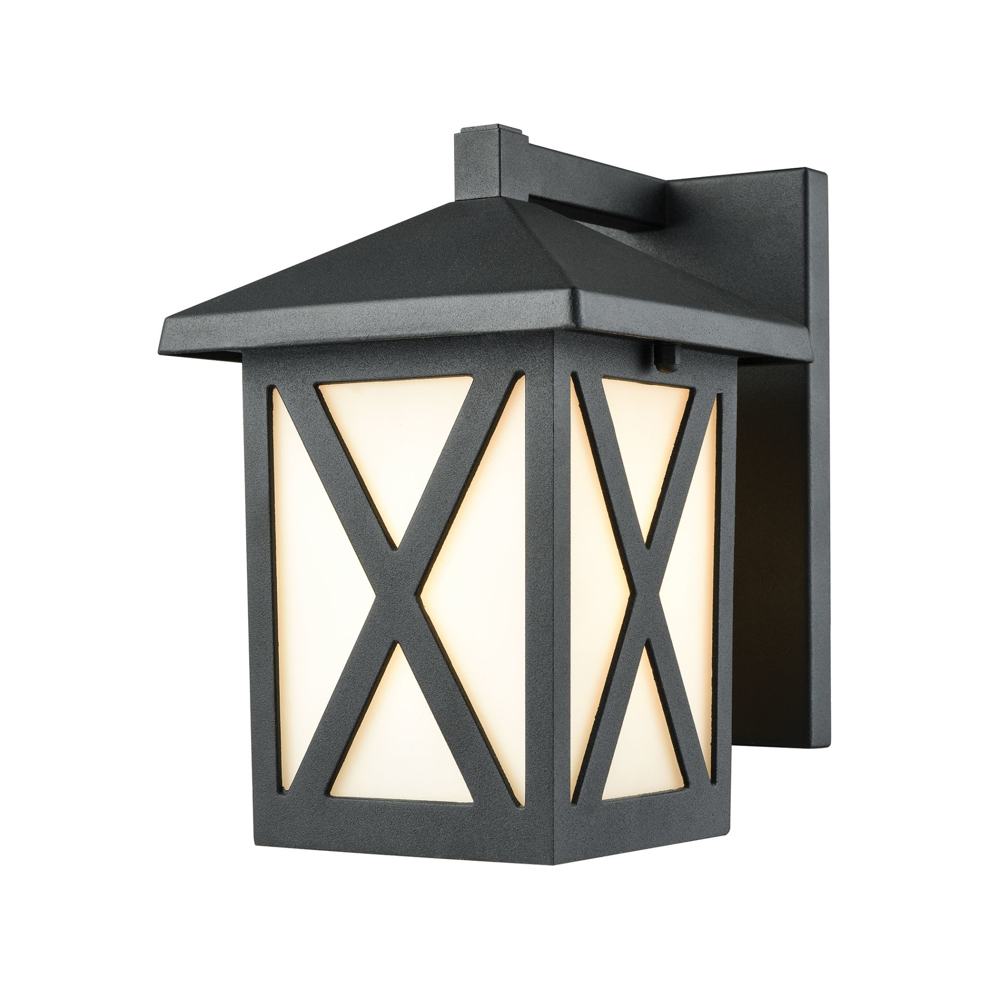 Details About Elk Lighting 45215 1 Lawton Light 8 H Outdoor Wall Sconce W White Glass Shade