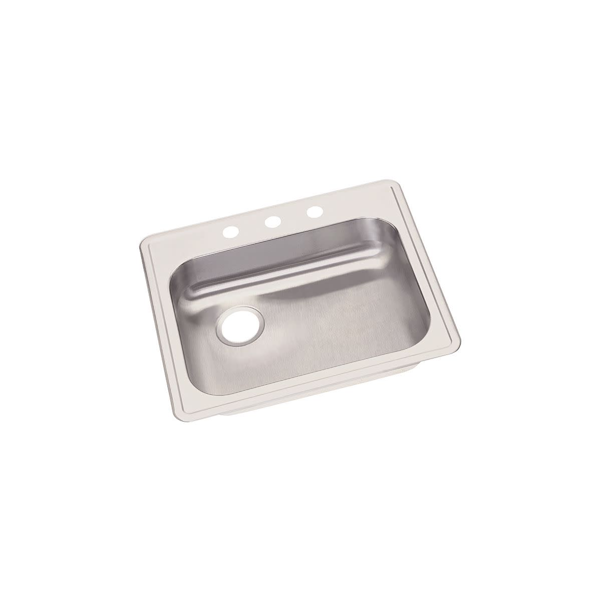Details About Elkay Ge12522l Dayton 25 Single Basin Drop In Stainless Steel Kitchen Sink 1