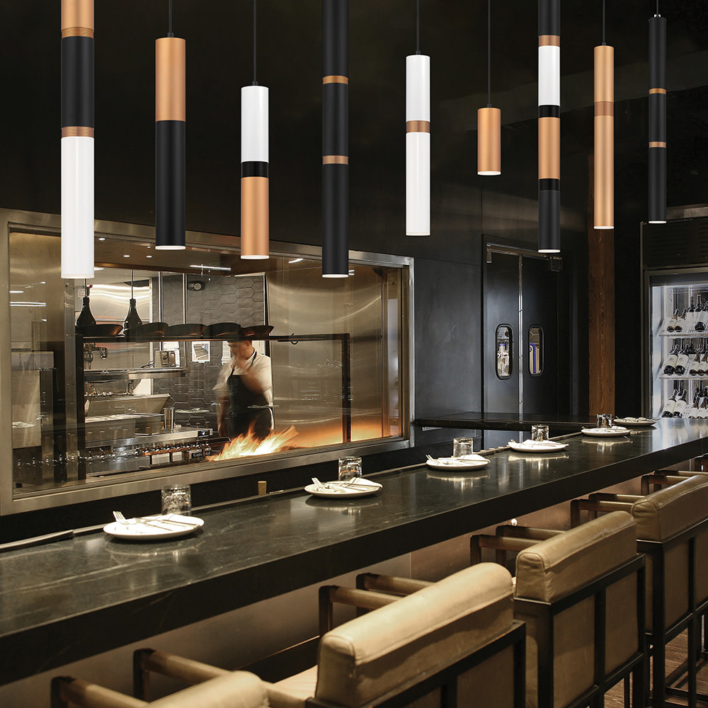 Eurofase Lighting 37182-021 Neptune 5"W LED Mini Pendant - Black - Picture 10 of 12