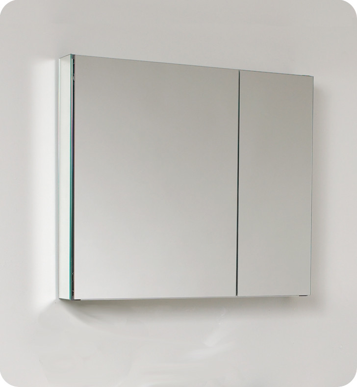 Fresca FMC8090 30" Double Door Frameless Medicine Mirror eBay