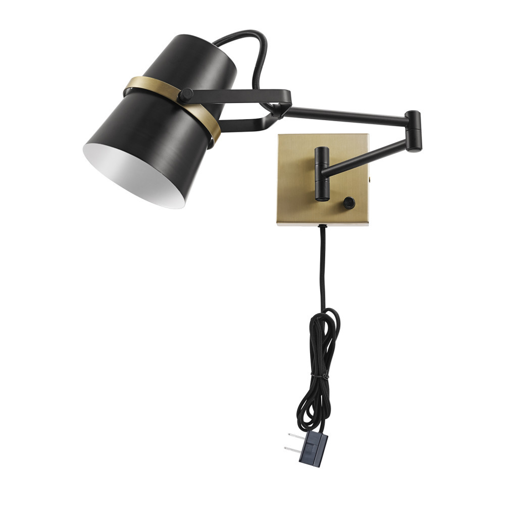Details About Globe Electric 51345 Mckibbin 1 Light Swing Arm Wall Sconce Black Details About Globe Electric 51345 Mckibbin 1 Light Swing Arm Wall Sconce Black