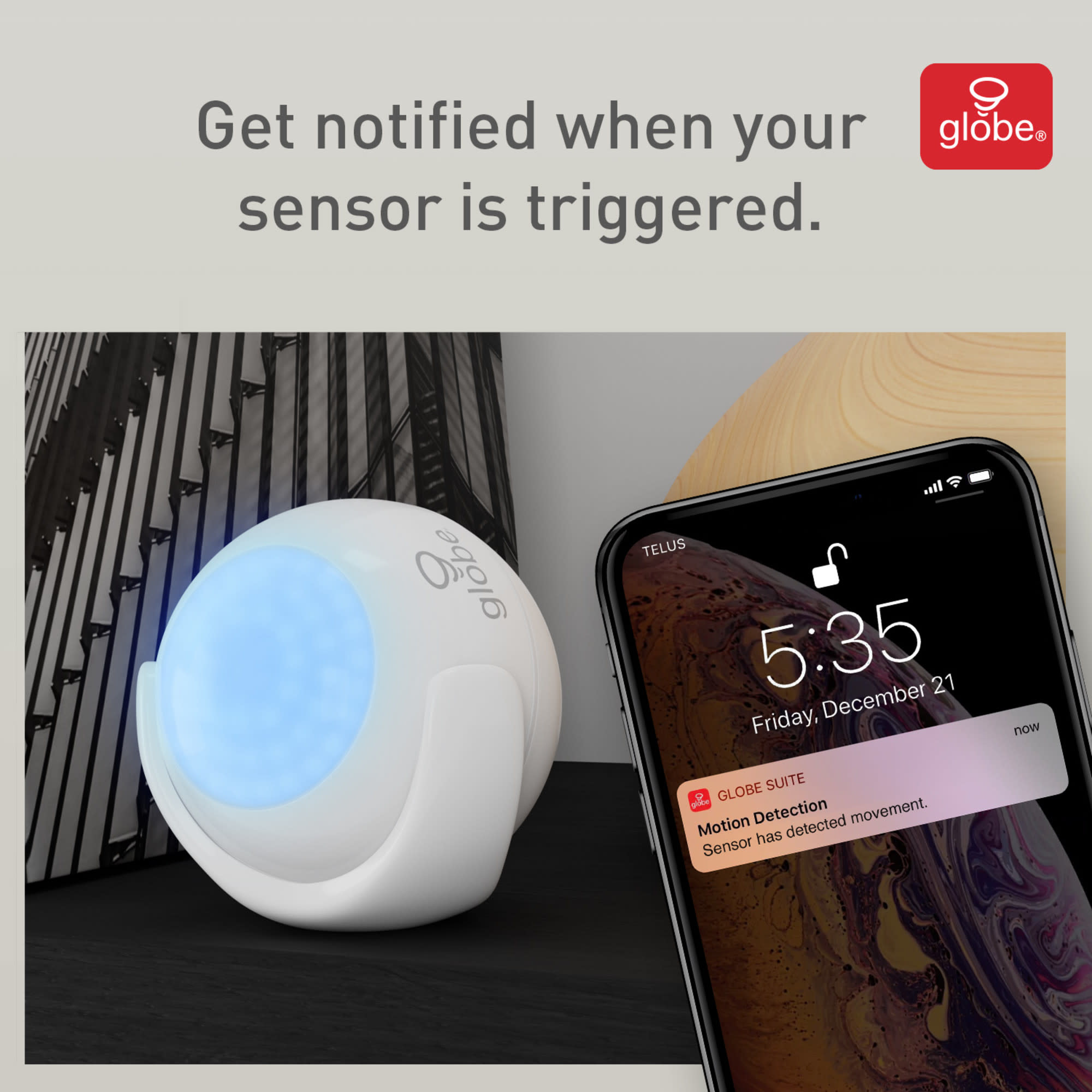 globe motion sensor