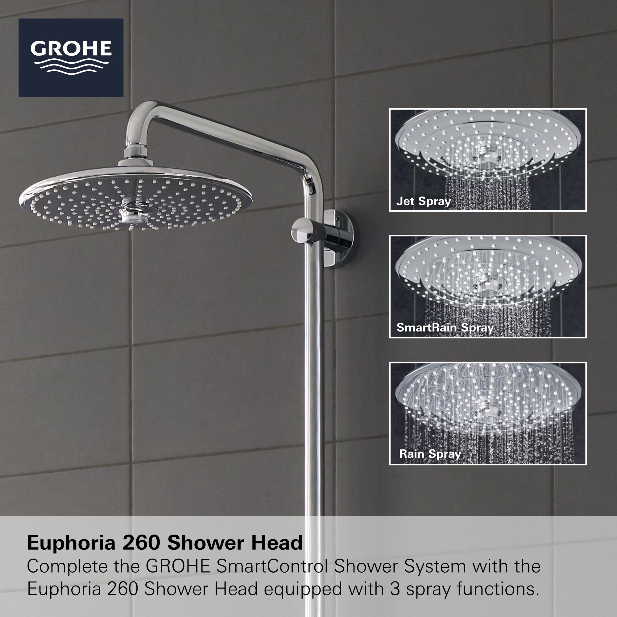 Grohe 26 177 1 Euphoria 260 Shower System Chrome eBay