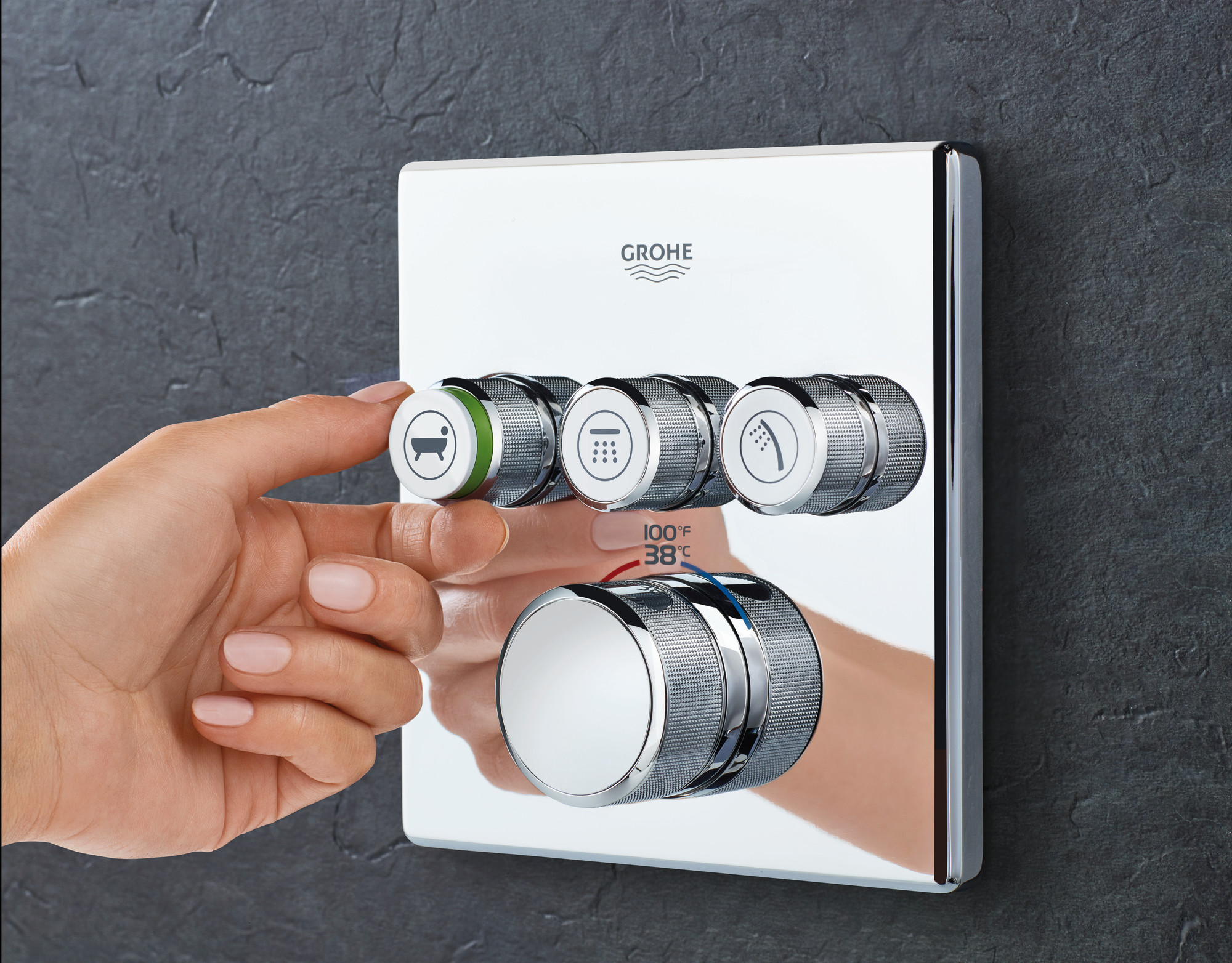 Grohe 29 142 SmartControl Triple Function Thermostatic Valve Trim