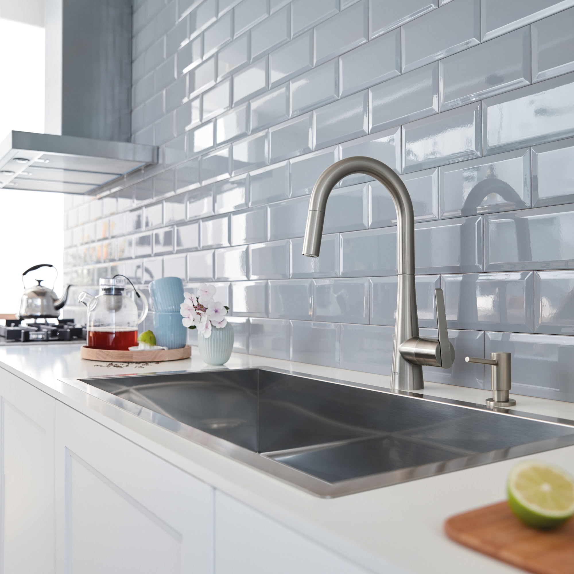 Grohe 32 226 3 Ladylux L2 1.75 GPM 1 Hole Pull Out Kitchen ...