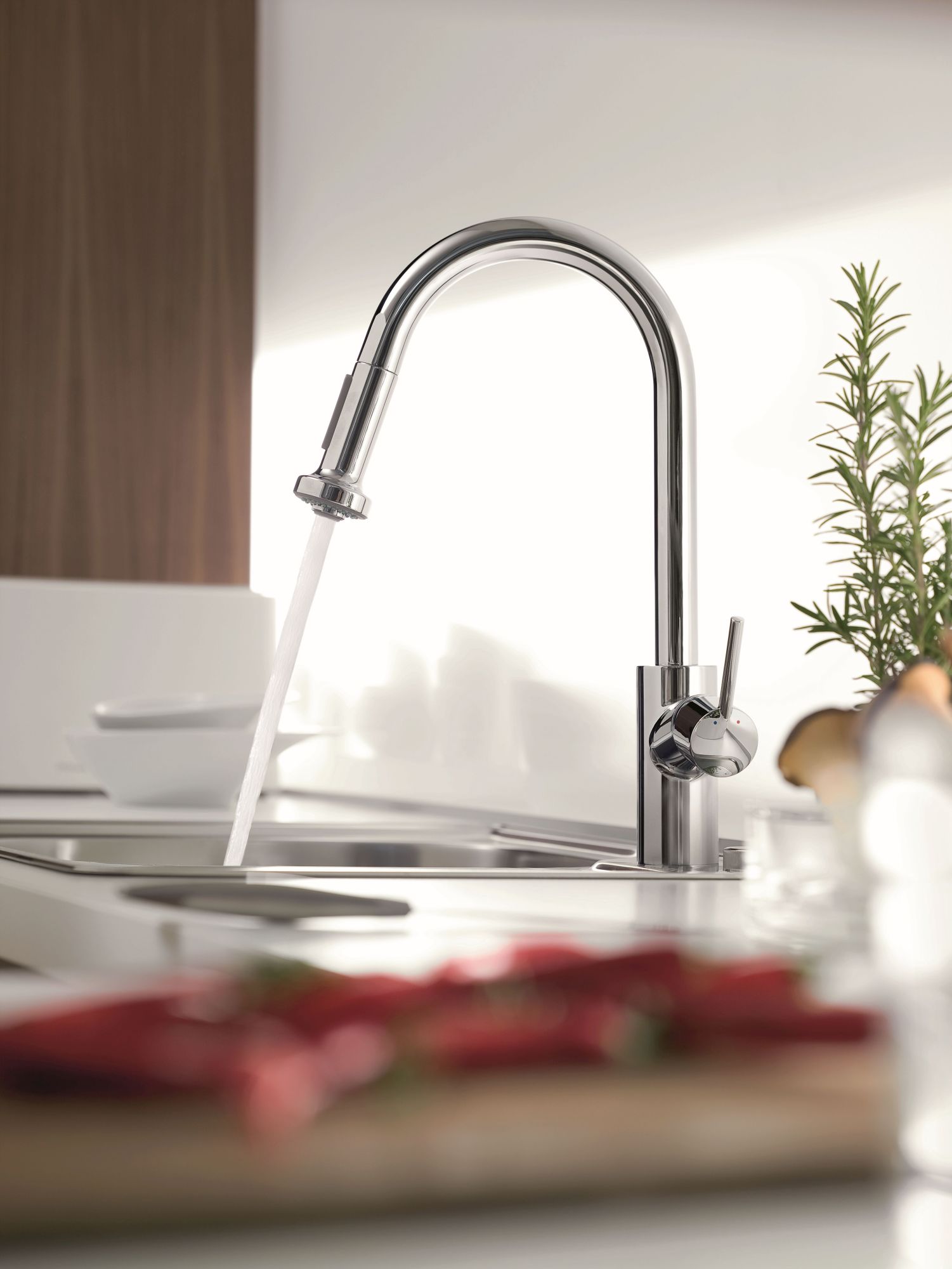 Hansgrohe 14877 Talis S Pull-Down Kitchen Faucet - Silver | eBay