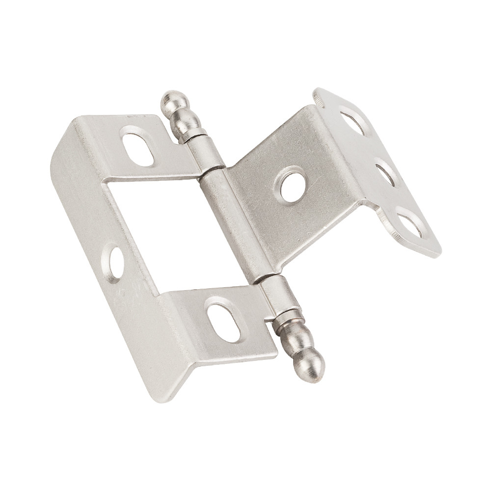 Hardware Resources 128 Nickel Full Inset Adjustable Wrap Door