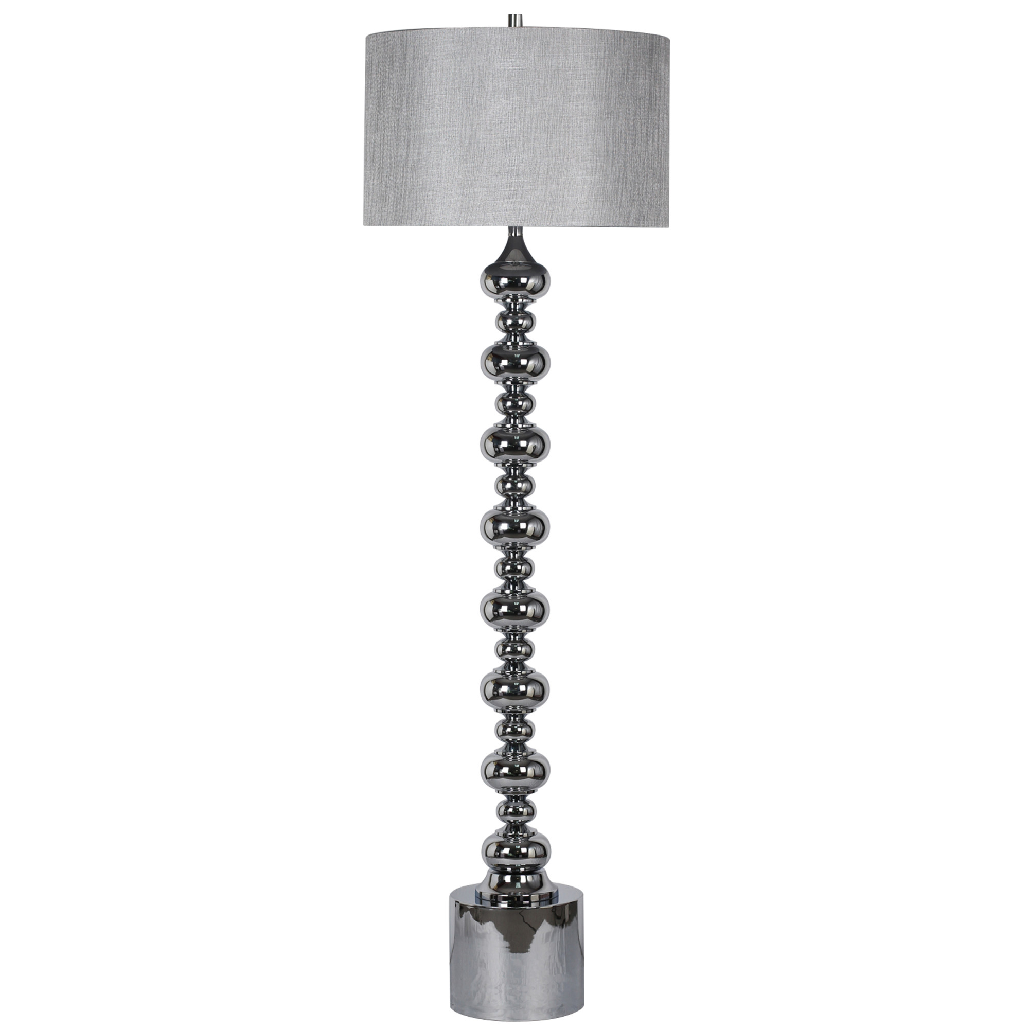 Harp & Finial HFL73138 Chrome Evanston Single Light 65"H Buffet Floor