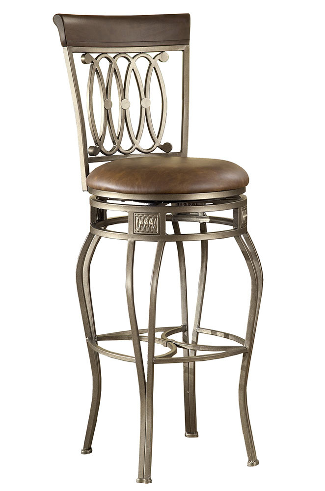 Hillsdale Furniture 41544H Montello 20"W Wood Counter Stool - Silver | eBay