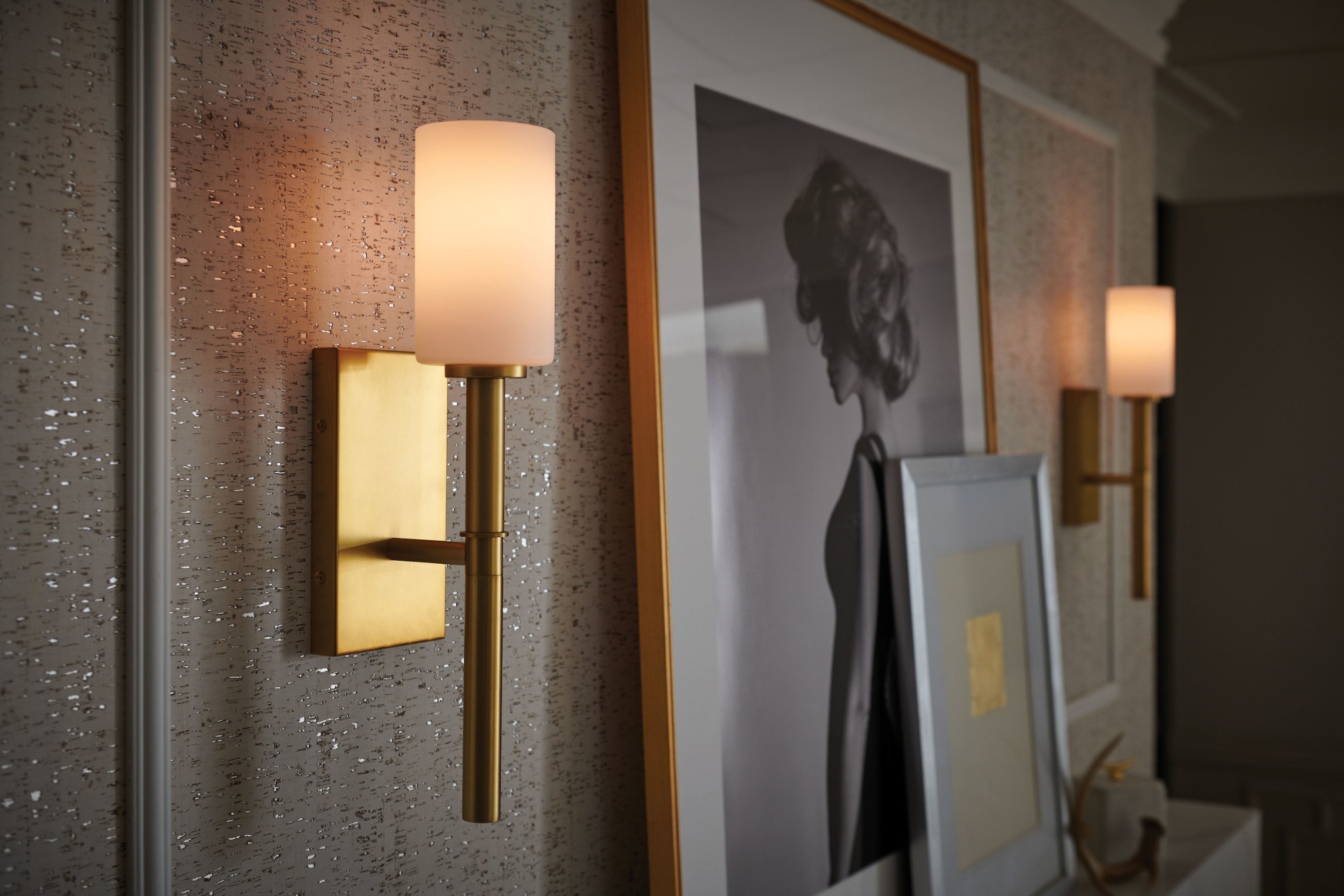 brass dining room wall sconces