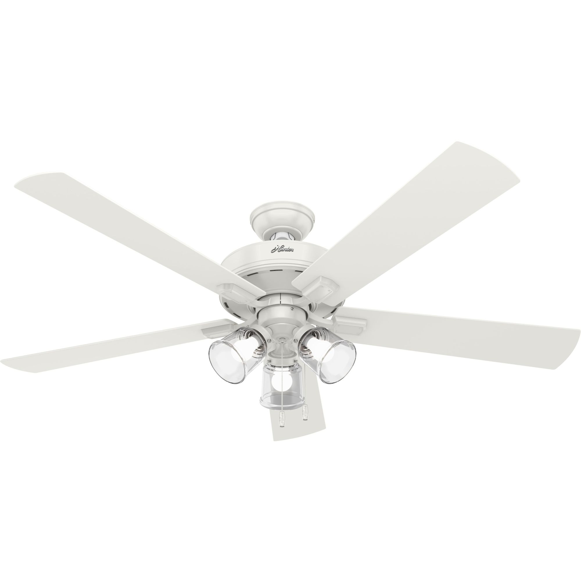 Hunter Crestfield 60 Led Crestfield 60 5 Blade Ceiling Fan White 49694511034 Ebay