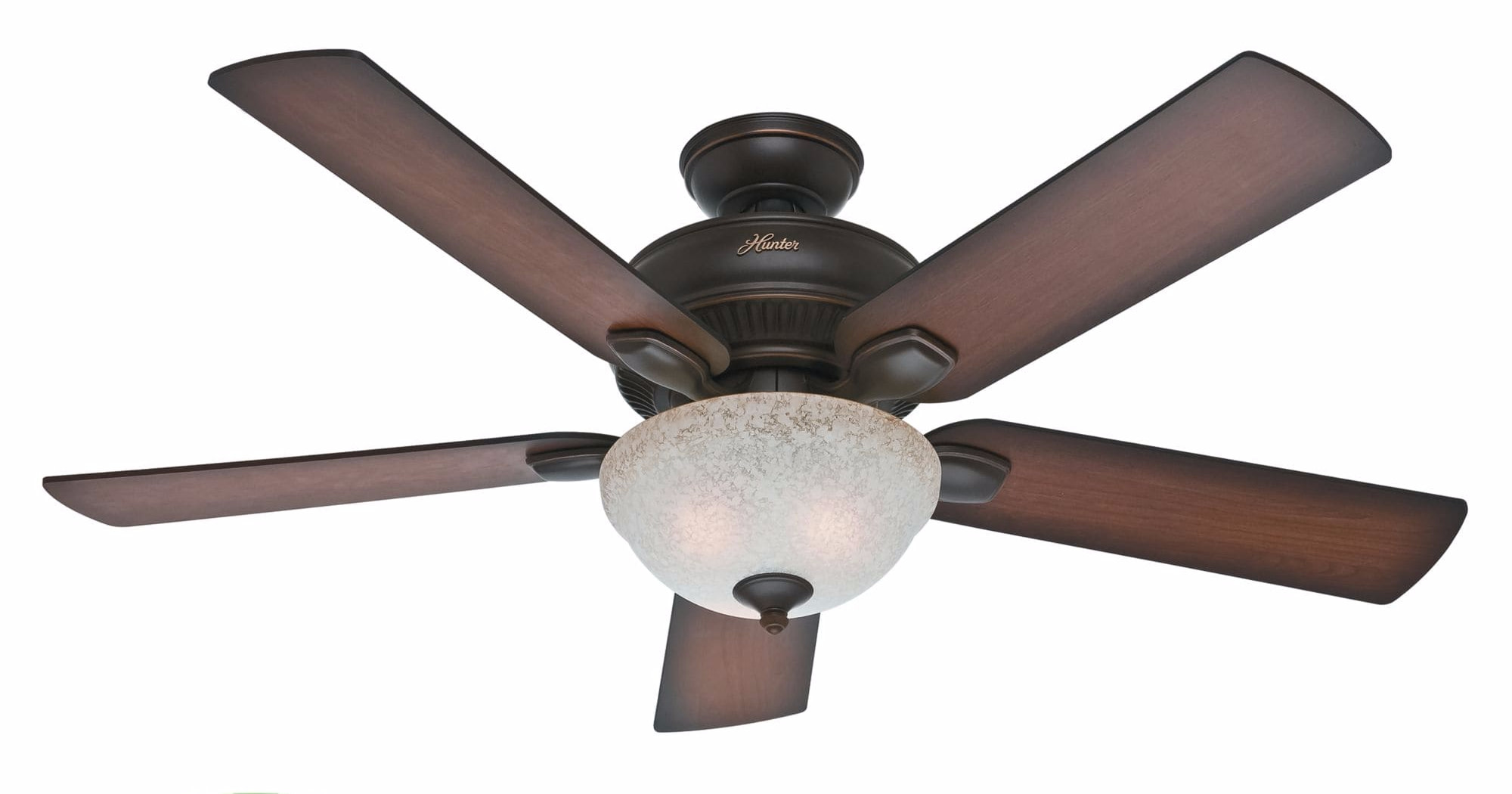 Hunter Matheston 52" Indoor / Outdoor Ceiling Fan - 5 Reversible - Onyx