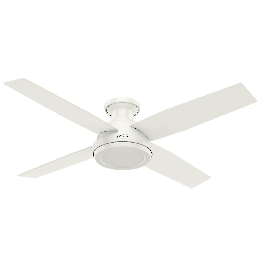 Details About Hunter Dempsey 52 Low Profile 52 4 Blade Indoor Ceiling Fan White