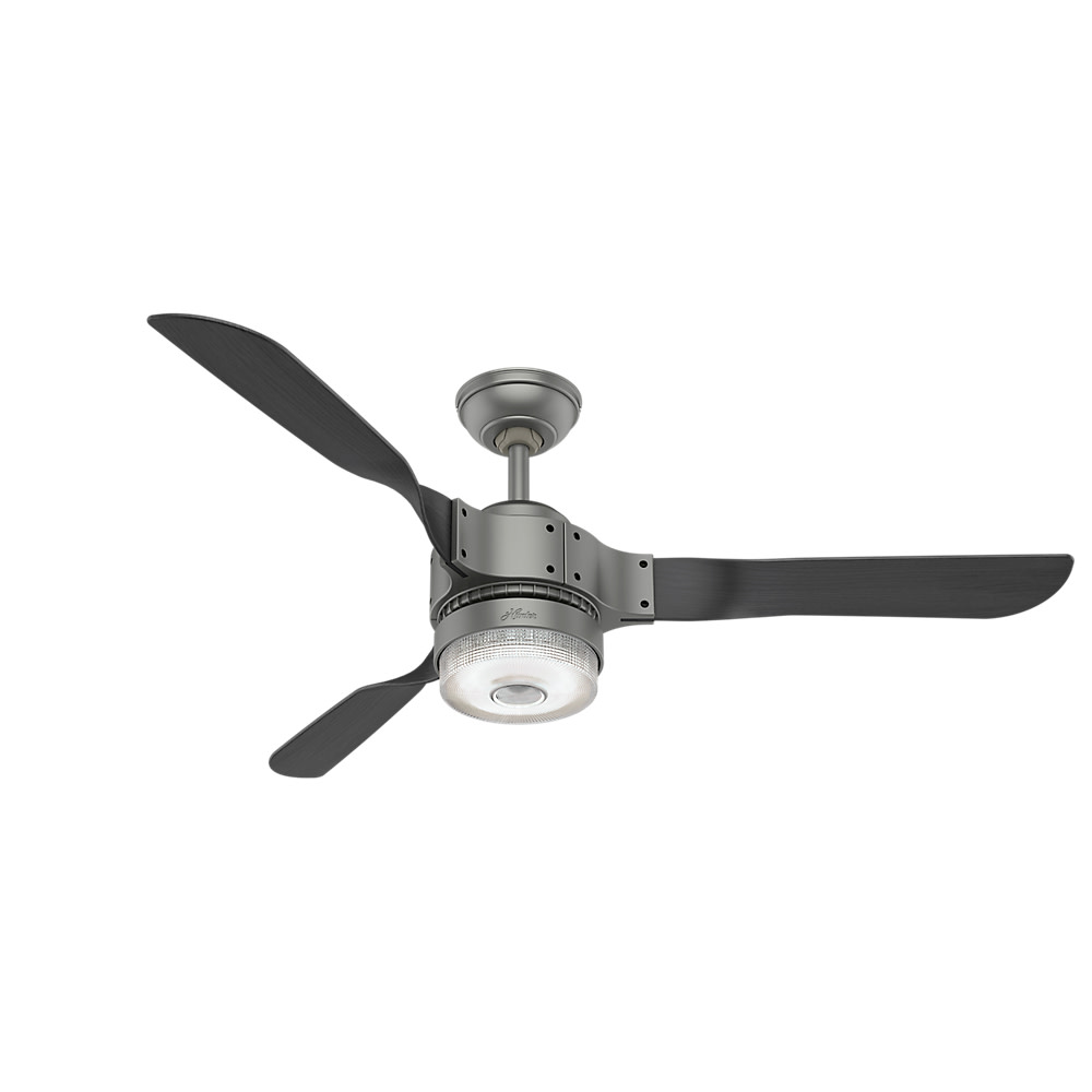 Details About Hunter Apache 54 Apache 54 3 Blade Integrated Led Ceiling Fan Silver