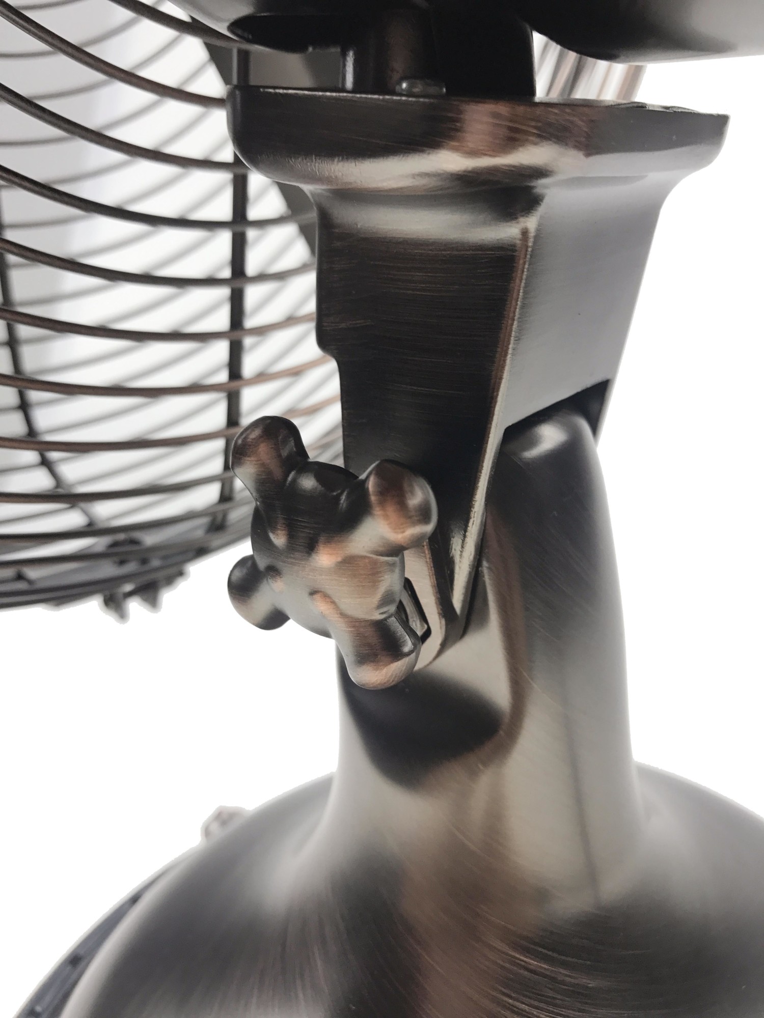 Portable Fans Personal Retro Table Fan Teal Metal 2 Speed Oscillating