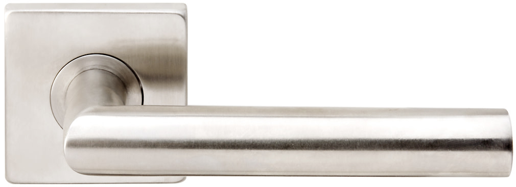 INOX SE105L461-32D SE Square Door Lever 2-3/8-Inch Backset Satin Stainless Steel 