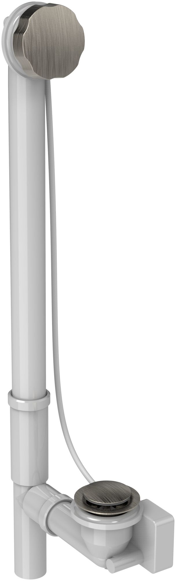 Jacuzzi HP558 Nickel 26" Universal Rotary/Cable Drain Kit 731352605802