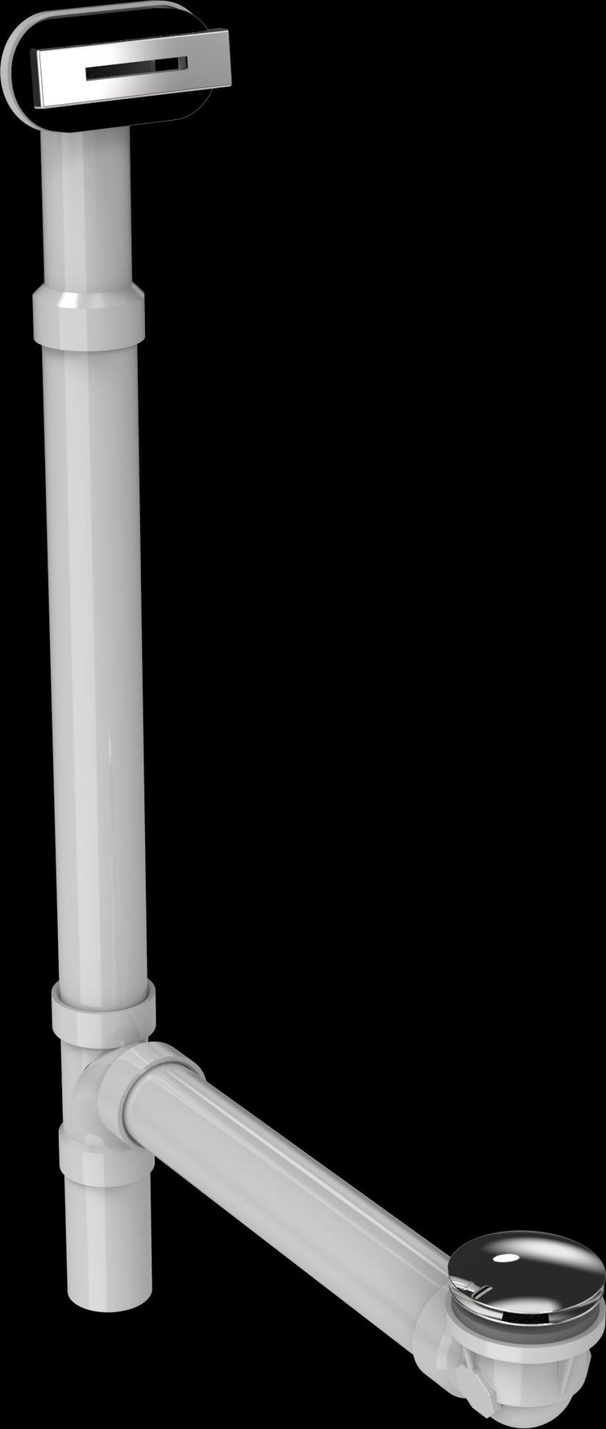 Jacuzzi MF35 Nickel Linea Toe Tap Drain Assembly With Overflow eBay