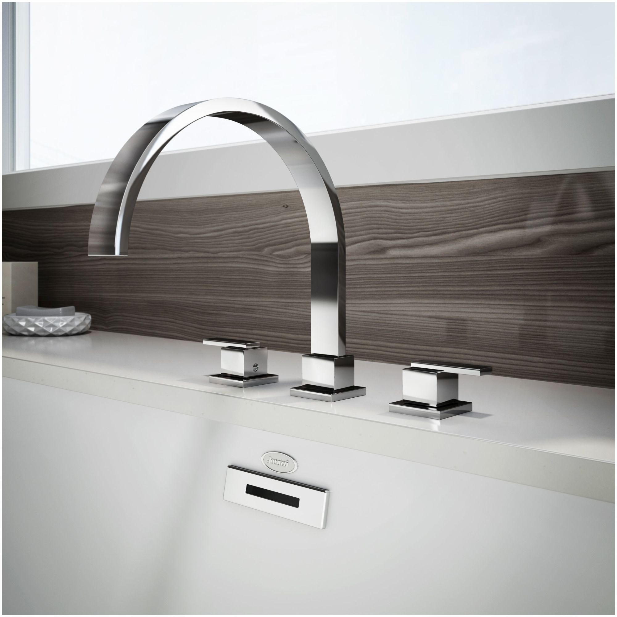 Jacuzzi MX828 Nickel Mincio Deck Mounted Roman Tub Filler eBay