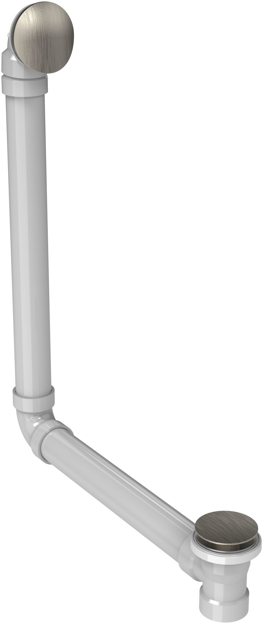 Jacuzzi PG35 Nickel Complete Pvc Toe Tap Drain Kit With Low Profile