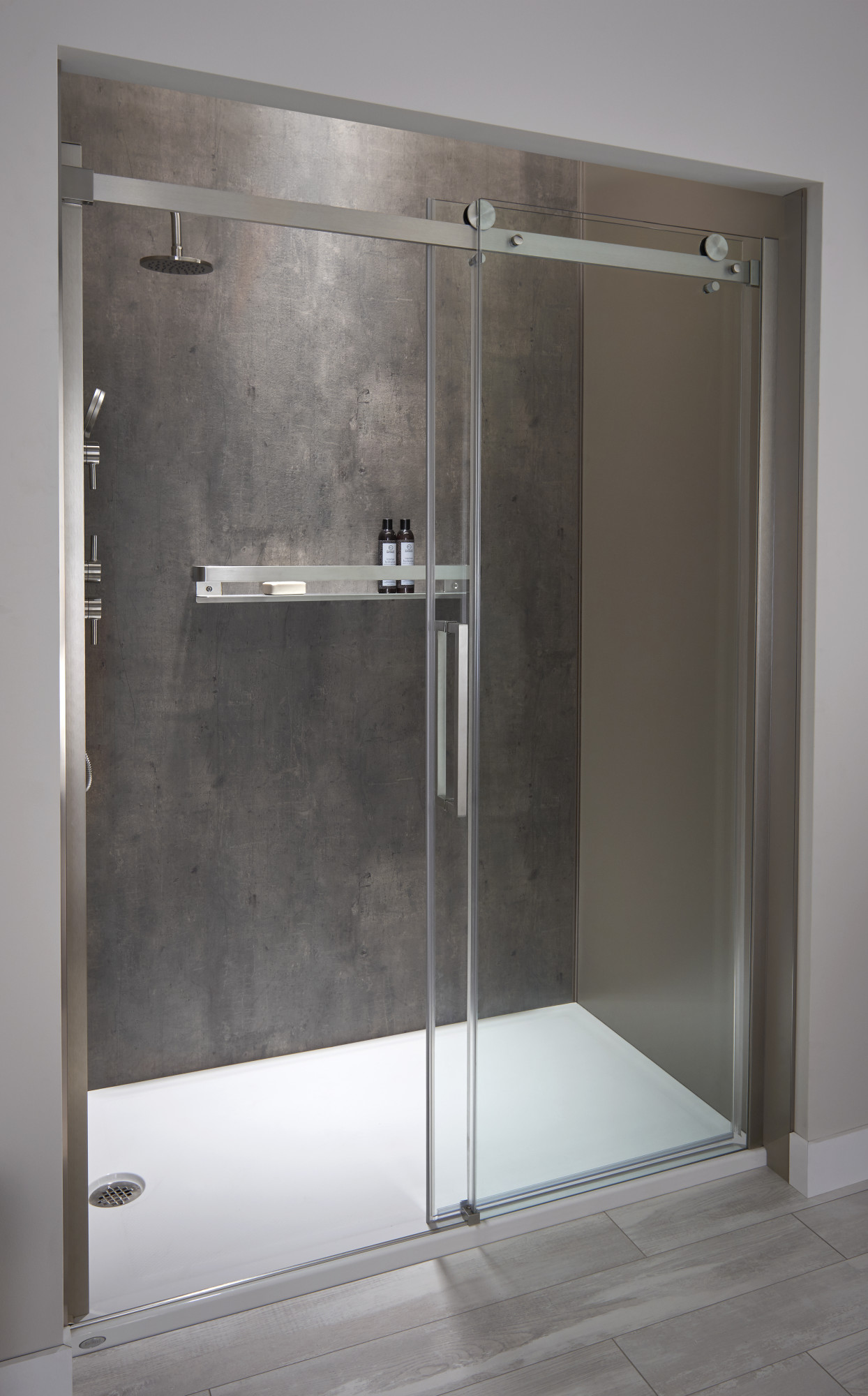 Jacuzzi Sx48 79 H X 48 W Sliding Semi Frameless Shower Door