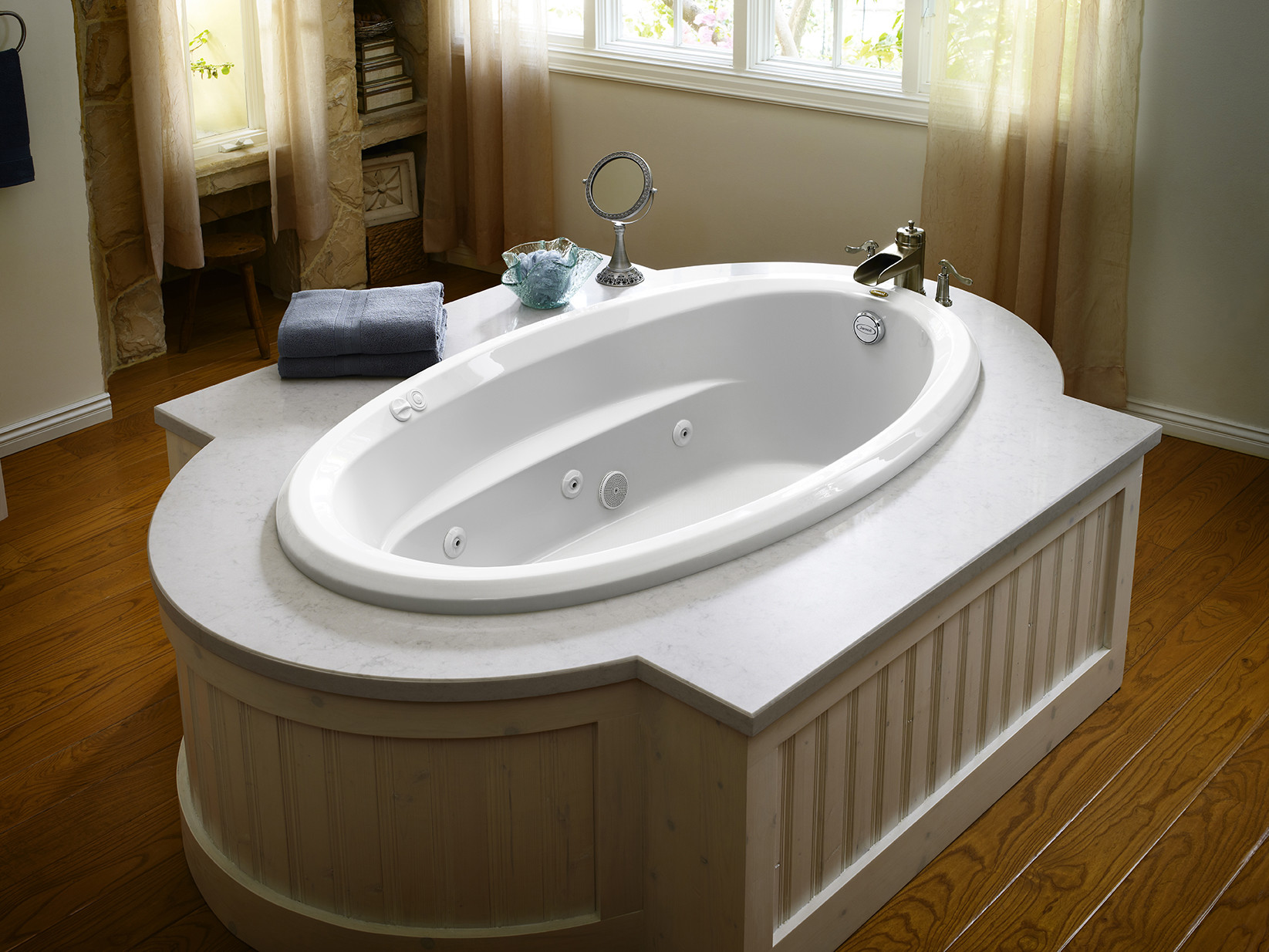 Jacuzzi J3D7242 WRL 1XX 72" x 42" Signature Drop In Whirlpool Bathtub