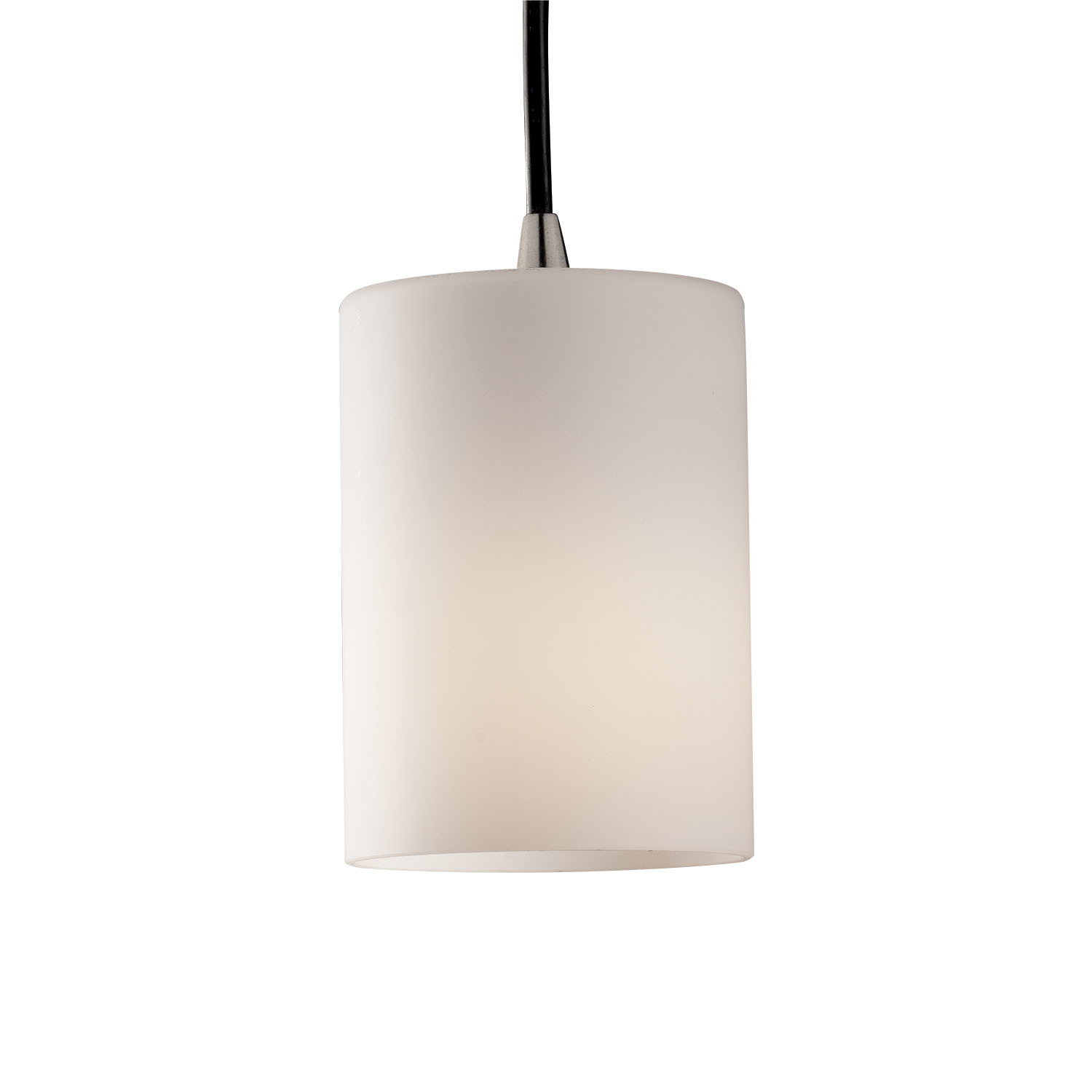 Justice Design Group Fsn 8815 10 Opal Nckl Brushed Nickel 1 Light Justice Design Group Fsn 8815 10 Opal 1 Light Mini Pendant From The Fusion Colle