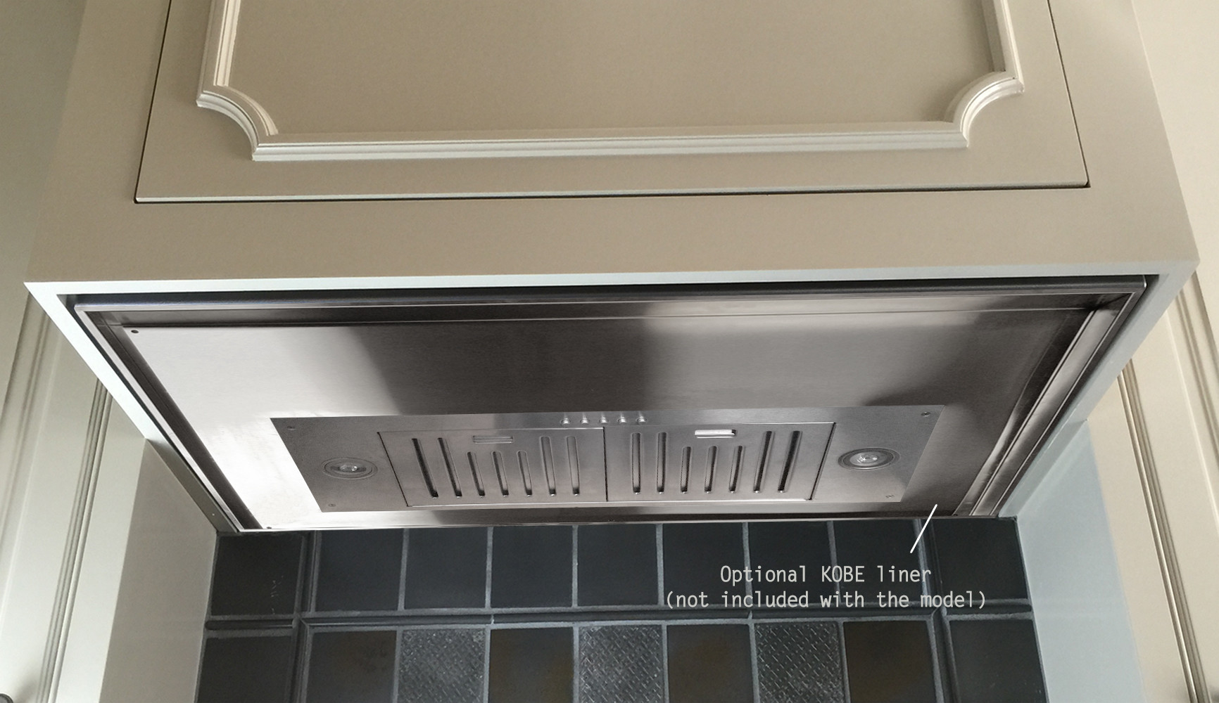KOBE INX2730SQB7002 300 750 CFM 30"W Insert Range Hood Stainless
