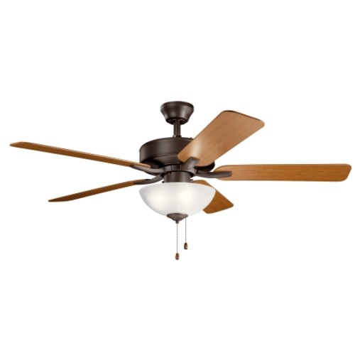 Details About Kichler 330017 52 5 Blade Indoor Ceiling Fan Light Kit Bronze