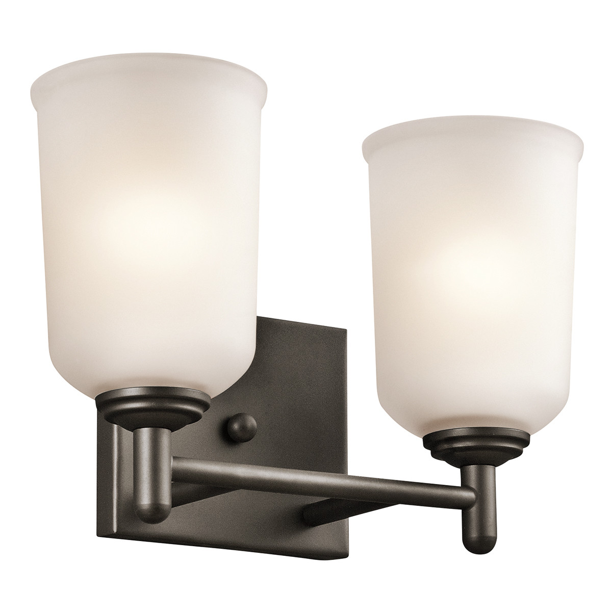 Kichler 45573 Bronze Shailene 125w 2 Light Bathroom Vanity Light 783927443937 Ebay