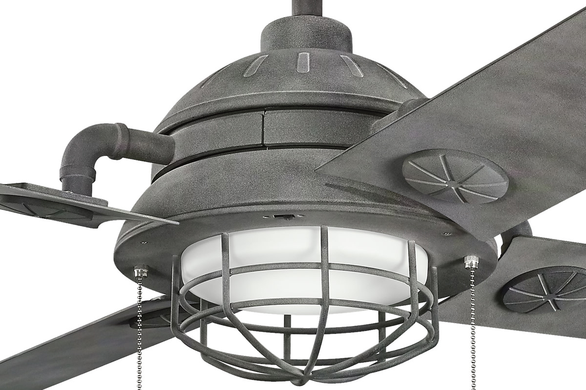 Details About Kichler 310136oz Maor 65 Indoor Outdoor Ceiling Fan W Blades Led Light Kit